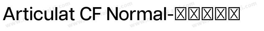Articulat CF Normal字体转换